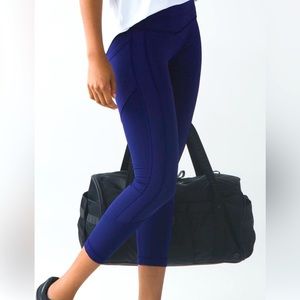 Lululemon all the right places crop hero blue size 4